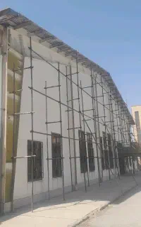 داربست فلزی ۴چهارپایه چرخدار تابلو چاله آسانسور