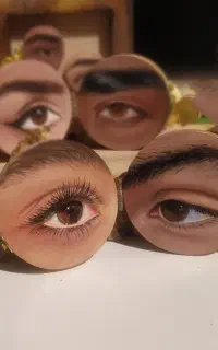 گردنبند چشم نقاشی شده سرکلیدی یا آویز ماشین
