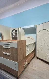 سرویس چوب مدل نهال(کمد و ویترین سیسمونی کد ۴۰۳)