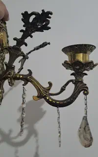 لوستر برنز ۶شعله جفت و دیواری تکی جفت