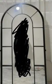 آینه گنبدی شکل مشکی