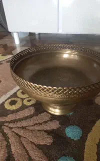 کاسه قندان سینی طرح برنز