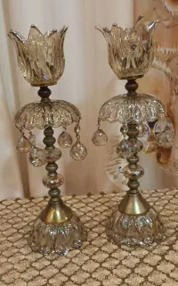 شمعدان کریستالی دکوری شیک