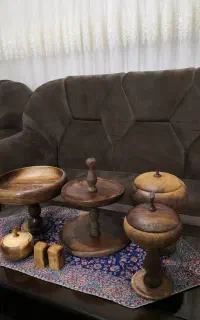 سرویس پذیرایی چوبی نو