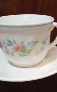 فنجان و نعلبکی ارکوپال اصل فرانسه طرح ویکتوریا