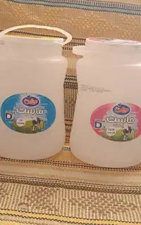 دبه ماست تمیز