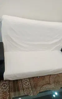 مبل هفت نفره سفید مشکی