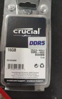 رم لپ تاپی ۱۶ گیگ DDR5 4800