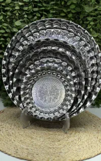 سینی استیل طرح دار