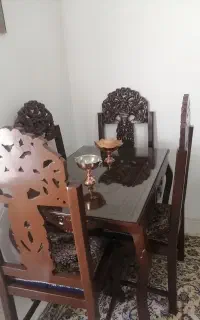 میز نهار خوری قالی 4نفره