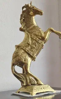 اسب پرشی برنز سنگین وزن توپر برنزی فوق العاده خالص