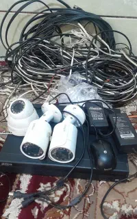 دوربین مداربسته دستگاه داحوا ۳دوربین باوسایل کامل
