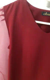 بلوز   کرپ   استین  حریر