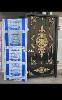 درب و حیاط رنگ شده والمینیوم