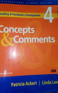 concepts comments.Reading Vocabulary Development4t