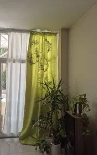 پرده سبز فسفری