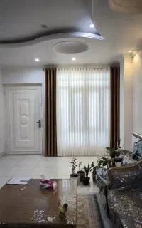 پرده های ۴ چین اماده /تحویل فوری