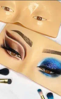 صورت واسه تمرین میکاپ و فن مژه