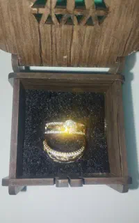 انگشتر رنگ ثابت و گردنبند حرف M