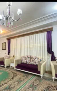 پرده با کتیبه درجه یک به همراه چوب پرده