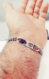 حکاکی چشم و متن روی دستبند و گردنبند