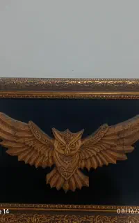 تابلو جغد منبت کاری شده