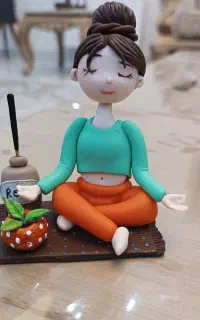 آموزش مجسمه و تابلوهای عروسکی خمیری پینترستی