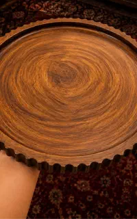 سینی طرح چوب