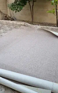 پالاز موکت ظریف مصور طرح میخک در حد نو