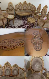 سرویس مبل 9 نفره چوبی و3 عسلی 8 میلیون