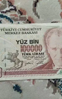 اسکناس کلکسیونی 100000 لیر ترکیه برای سال 1970