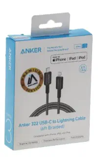 کابل تبدیل usb c به لایتینگ انکر مدل A81B6