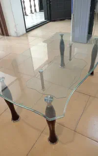میز جلو مبلی شیشه ای