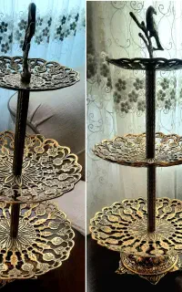 فروش شیرینی خوری سه طبقه برنز