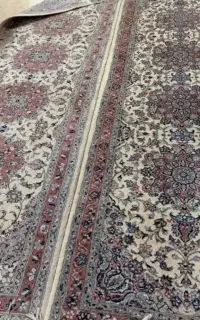 کناره دست بافت گل ابریشم