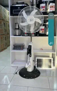 پنکه شارژی وپنل خورشیدی