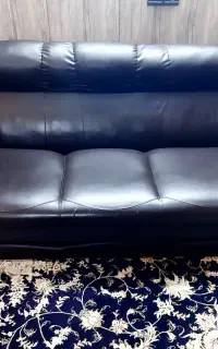مبل راحتی چرمی ۷ نفره رنگ شکلاتی تیره