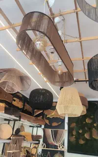 لوستر رافیا مکرومه حصیر