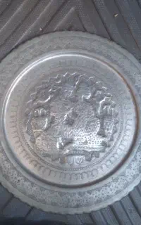 سینی تمام مس دیواری کوب دست ساز