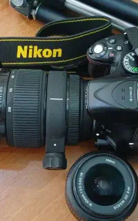 دوربین عکاسی 5200 و لنز حرفه ای