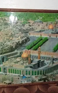 قاب چوبی و تابلو بین الحرمین