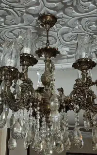 لوستر برنزی ۱۰ شاخه