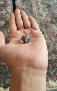 انگشتر نقره با نگین بابا غوری