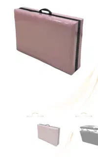 تخت تاشوی چمدانی سفید