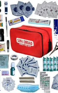 کیف کمکهای اولیه سینا امداد مجموعه 100 عددی