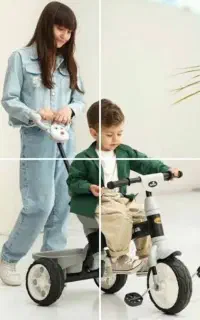 سه چرخه با دسته هدایت (زیر قیمت)