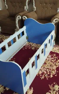 تخت خواب با تشک در حد صفر