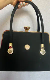 کیف مجلسی شیک مخمل مشکی