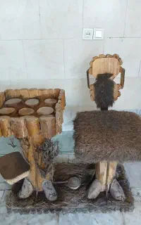 میزتلفن دست سازچوبی.مناسب دکورمغازه هم هست