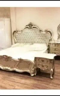 سرویس خواب کامل چوب راش مدل سلطنتی
